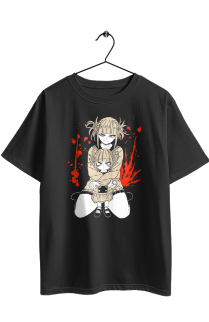Oversized t-shirt with prints My Hero Academia Himiko Toga. Anime, himiko toga, manga, my hero academia, video game, yakuza toga. 2070702