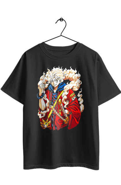 Футболка оверсайз з принтом "Ван Піс Луффі". Luffy, one piece, аніме, ван піс, великий куш, луффі, манга, монки де луффі, пірати. 2070702