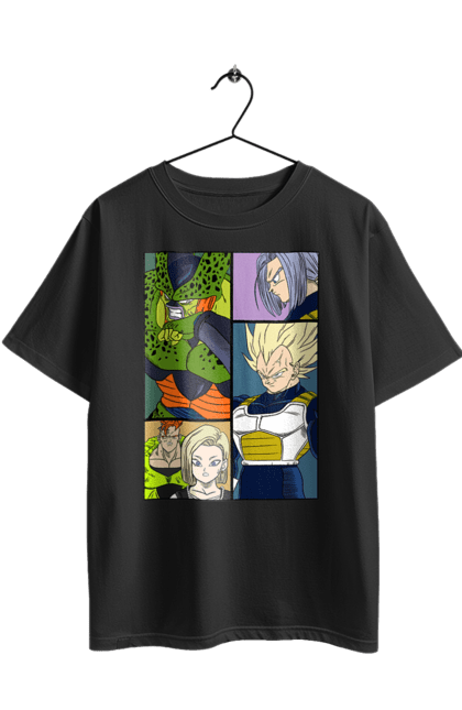 Футболка оверсайз з принтом "Перли дракона". Anime, dragon ball, goku, manga, vegeta, аніме, вегета, гоку, манга, перли дракона. 2070702