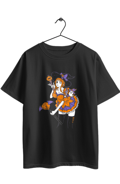 Футболка оверсайз з принтом "Ван Піс Намі". Cat burglar, nami, one piece, аніме, ван пис, ван піс, кішка-злодійка, манга, намі. 2070702