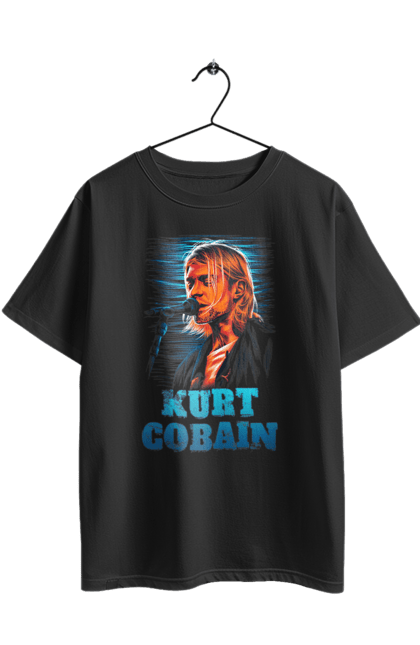 Футболка оверсайз з принтом "Курт Кобейн". Cobain, kurt, kurt cobain, nirvana, гурт, кобейн, курт, курт кобейн, нірвана, рок. 2070702