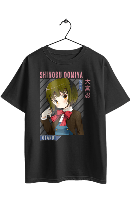 Футболка оверсайз з принтом "Золота мозаїка Шинобу Омія". Anime, kiniro mosaic, kinmoza, manga, shinobu omiya, аніме, золота мозаїка, манга, шинобу, шинобу омія. 2070702