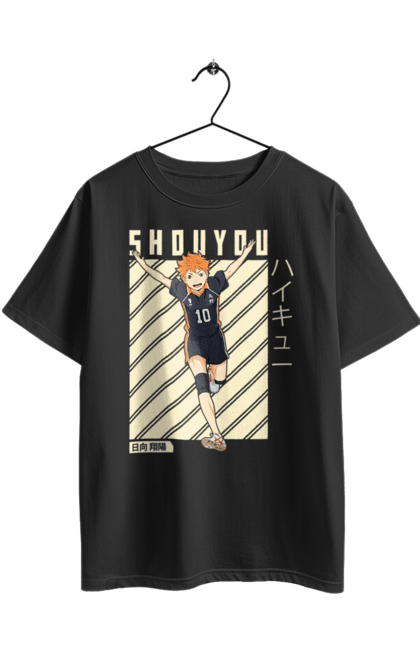 Футболка оверсайз з принтом "Волейбол!! Хіната". Anime, haikyu, hinata, manga, shoyo hinata, аніме, волейбол, манга, хіната, шьо хіната. 2070702