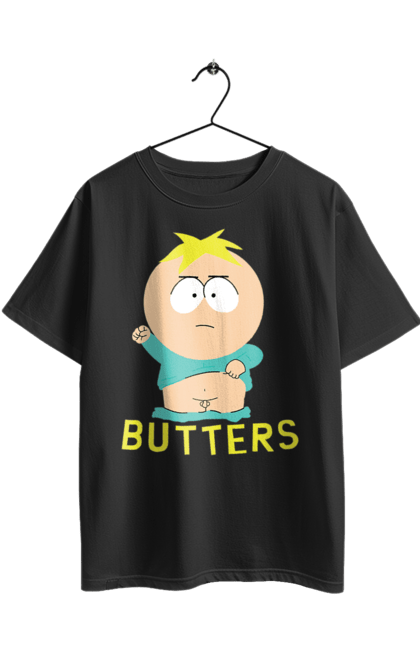 Футболка оверсайз с принтом Южный Парк Баттерс. Butters, south park, баттерс, мультфильм, южный парк. 2070702