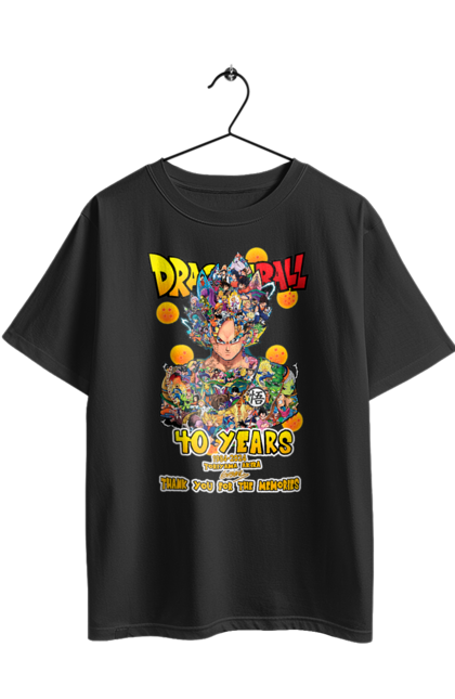 Футболка оверсайз з принтом "Перли дракона". Anime, dragon ball, goku, manga, vegeta, аніме, вегета, гоку, манга, перли дракона. 2070702