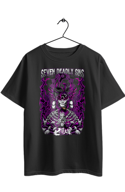 Футболка оверсайз з принтом "Black Clover Аста". Anime, asta, black clover, manga, wizard king, аніме, аста, король магів, манга, чорна конюшина. 2070702