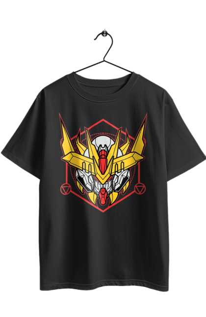 Футболка оверсайз з принтом "Гандам Barbatos Lupus Rex". Asw g 08, barbatos lupus rex, gundam, аніме, відеогра, війна, гандам, гра, манга, робот. 2070702