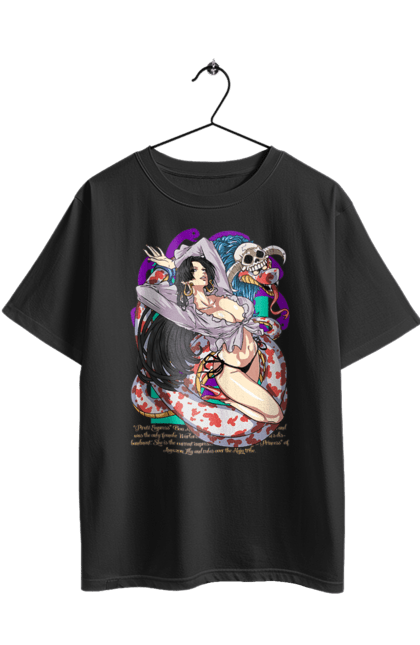 Футболка оверсайз з принтом "Ван Піс Боа Хенкок". Boa hancock, one piece, pirate empress, аніме, боа хенкок, ван пис, ван піс, манга, піратська імператриця. 2070702