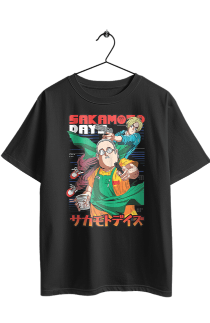 Oversized t-shirt with prints Sakamoto Days. Anime, manga, sakamoto, sakamoto days, taro sakamoto. 2070702