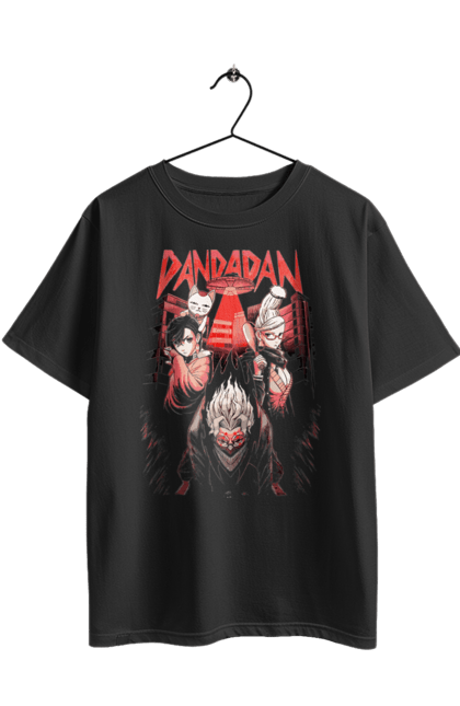 Футболка оверсайз з принтом "Дандадан". Dandadan, momo ayase, okarun, аніме, аясе, дандадан, кен такакура, манга, момо аясе, окарун. 2070702