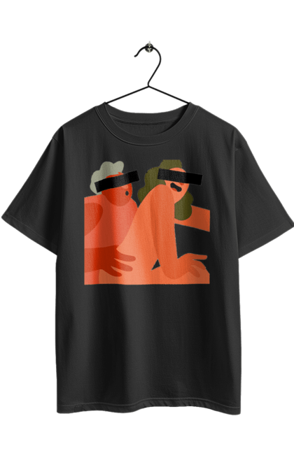 Футболка оверсайз з принтом "Кохання та прихована камера". Prikol, smex, гумор, дружба, жуйка, любов, мир, нас не впізнають, прихована камера, секс. 2070702