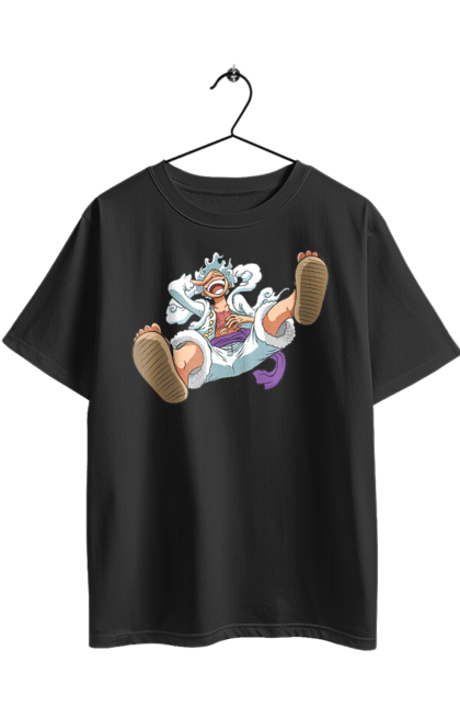 Футболка оверсайз з принтом "Ван Піс Луффі". Luffy, one piece, аніме, ван піс, великий куш, луффі, манга, монки де луффі, пірати. 2070702