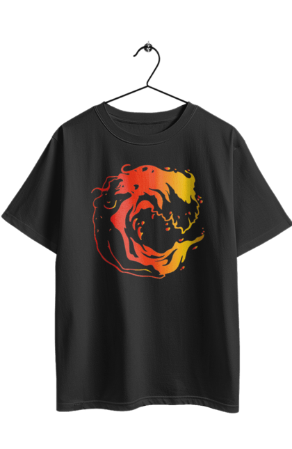 Футболка оверсайз з принтом "Дівчина хвиля". Дівчина, море, хвиля. 2070702