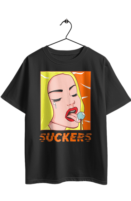 Футболка оверсайз з принтом "Чупа чупс". Гумор, мем, прикольна, сакерс, смішна, чупа чупс. 2070702