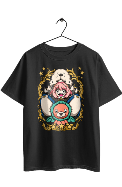 Футболка оверсайз з принтом "Сім'я шпигуна Аня". Spy x family, аниме, аня, йор, лойд, манга, сім я шпигуна. 2070702