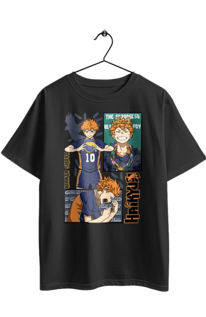 Футболка оверсайз з принтом "Волейбол!! Хіната". Anime, haikyu, hinata, manga, shoyo hinata, аніме, волейбол, манга, хіната, шьо хіната. 2070702