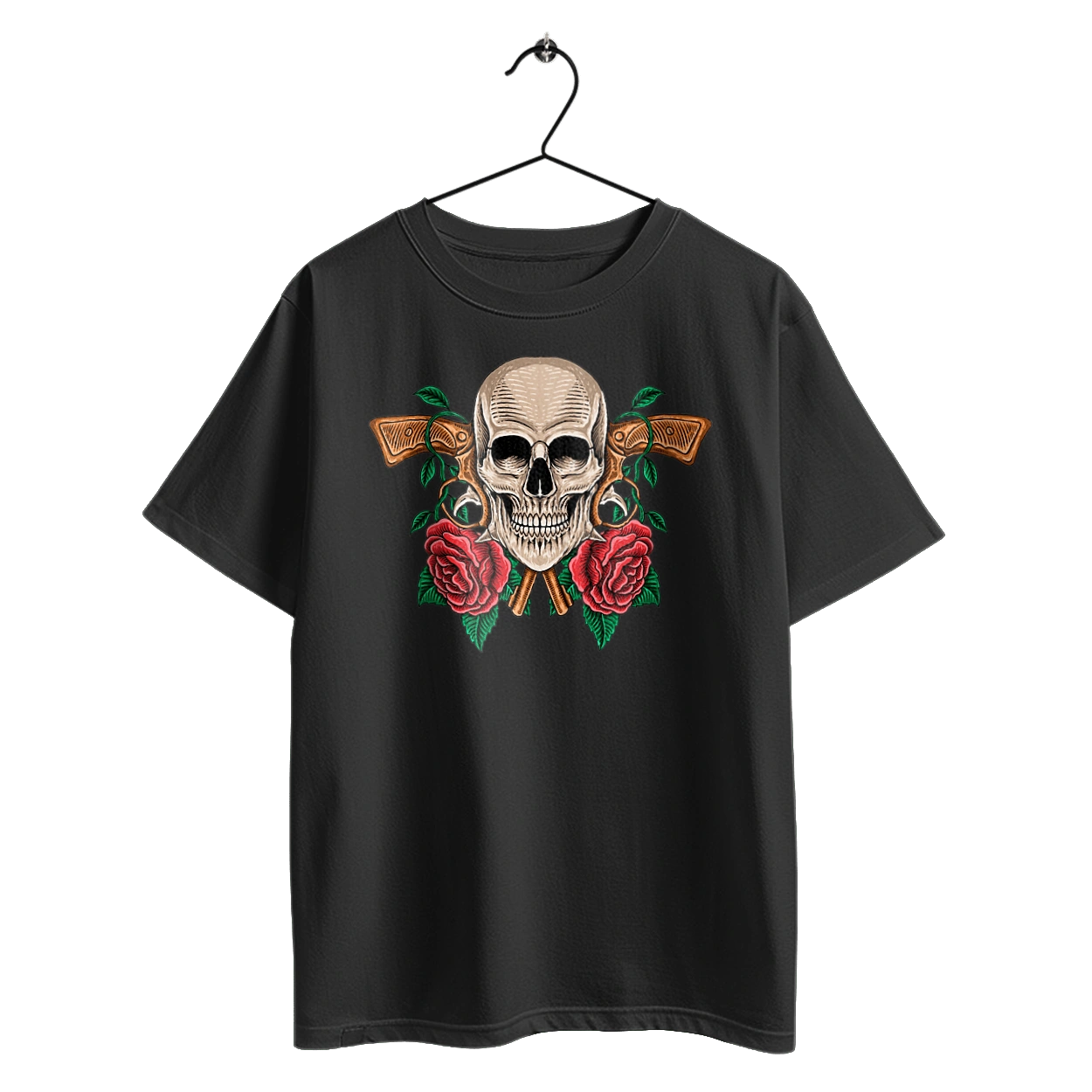 Skull with roses