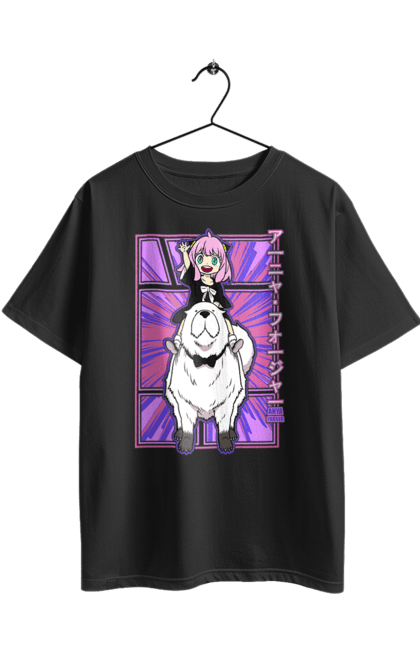 Футболка оверсайз з принтом "Сім'я шпигуна Аня". Spy x family, аниме, аня, йор, лойд, манга, сім я шпигуна. 2070702