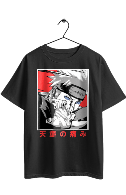 Футболка оверсайз з принтом "Наруто Яхіко". Akatsuki, naruto, акацукі, аніме, манга, наруто, ніндзя, пейн, персонаж, яхіко. 2070702