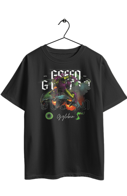 Футболка оверсайз з принтом "Зелений гоблін". Green goblin, marvel, spider man, зелений гоблін, злодій, комікс, людина павук, марвел, суперлиходій. 2070702
