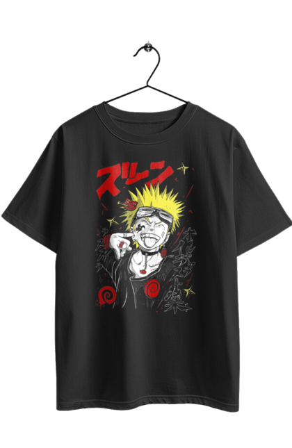 Футболка оверсайз з принтом "Наруто". Naruto, аніме, манга, наруто, ніндзя, персонаж, серіал. 2070702