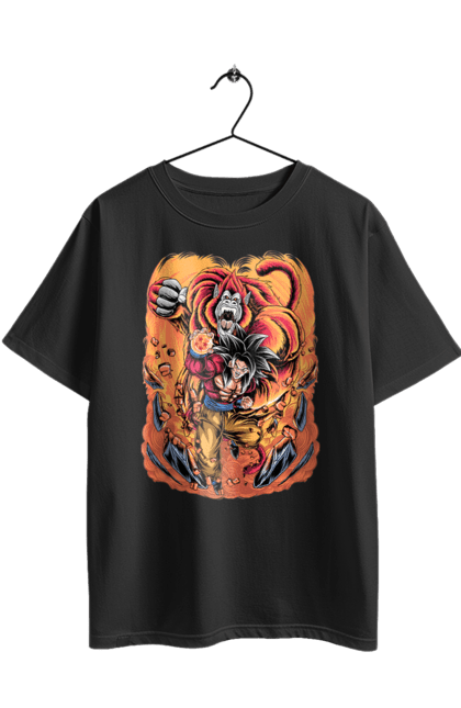 Футболка оверсайз з принтом "Перли дракона Сон Гоку". Dragon ball, manga, son goku, аніме, гоку, манга, перли дракона, сон гоку. 2070702