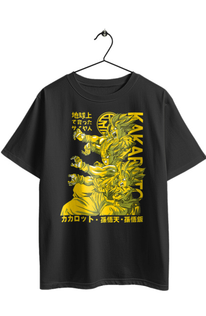 Футболка оверсайз з принтом "Перли дракона". Anime, dragon ball, goku, manga, vegeta, аніме, вегета, гоку, манга, перли дракона. 2070702