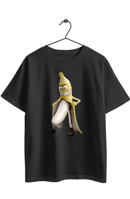 Футболка оверсайз з принтом "Банан". Банан, секс, смех, шутка, эксгибиционист. 2070702