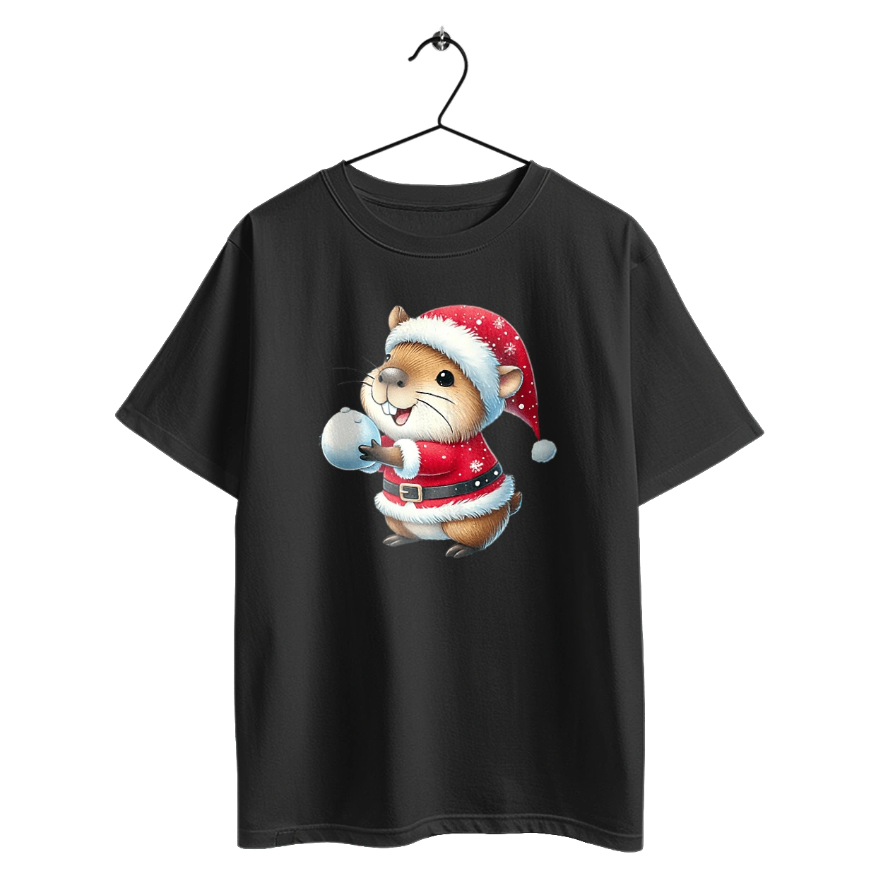 Капібара грає у сніжки