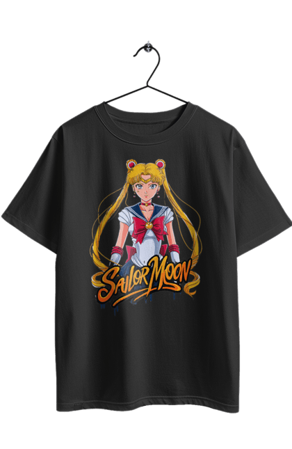 Футболка оверсайз с принтом Сейлор Мун. Sailor moon, usagi tsukino, аниме, драма, махо-сёдзё, сейлор мун, сериал, усаги цукино. 2070702