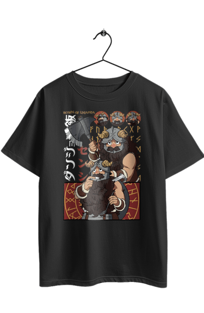 Футболка оверсайз з принтом "Підземелля смакоти Сенші". Danjon meshi, senshi, аніме, дворф, манга, підземелля, підземелля смакоти, сенші. 2070702