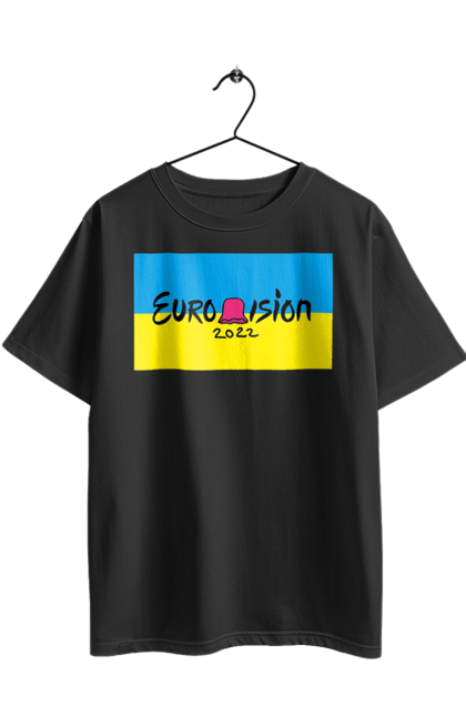 Футболка оверсайз з принтом "Євробачення за KALUSH Orchestra". Kalush orchestra, stefania, азов, врятувати азовсталь, врятувати захисників азовсталі, євробачення, звільнити, маріуполь, наші захисники, перемога, свобода. 2070702