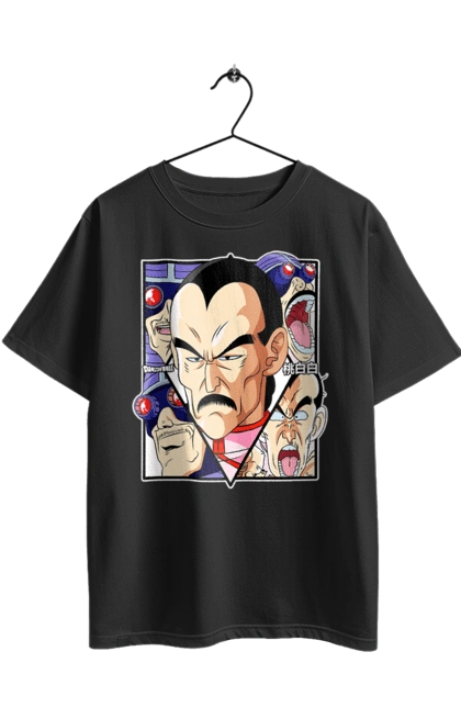 Oversized t-shirt with prints Dragon Ball Tao Pai Pai. Anime, dragon ball, goku, manga, mercenary tao, tao pai pai, tv series, vegeta. 2070702