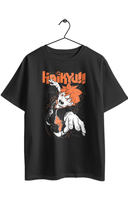Футболка оверсайз з принтом "Волейбол!! Хіната". Anime, haikyu, hinata, manga, shoyo hinata, аніме, волейбол, манга, хіната, шьо хіната. 2070702