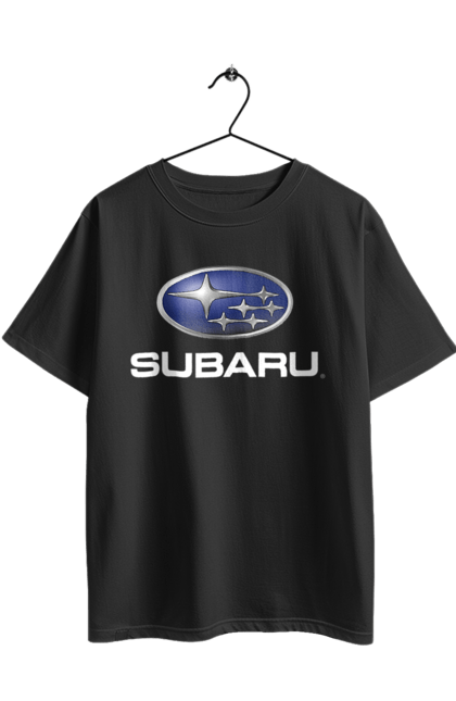 Футболка оверсайз з принтом "Subaru". Авто, логотип, субару. 2070702