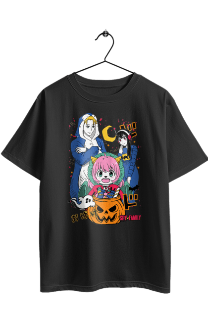 Футболка оверсайз з принтом "Сім'я шпигуна". Spy x family, аниме, аня, йор, лойд, манга, сім я шпигуна. 2070702