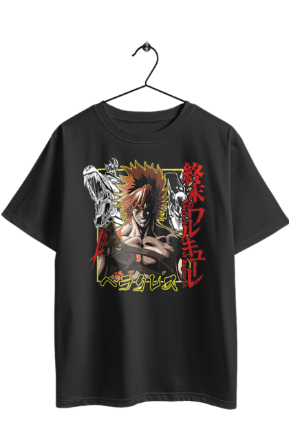 Oversized t-shirt with prints Record of Ragnarok Hercules. Anime, anime, hercules, manga, record of ragnarok. 2070702