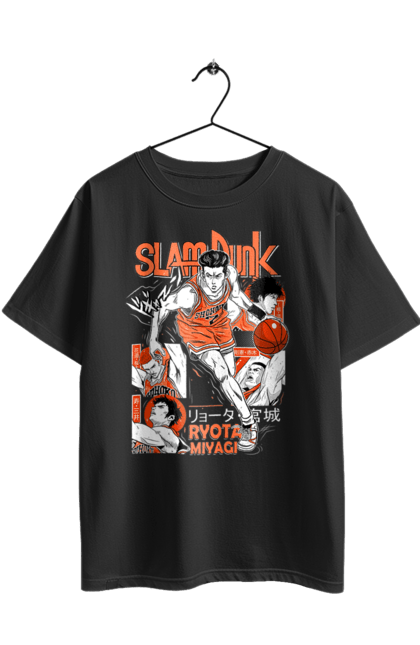 Oversized t-shirt with prints Ryota Miyagi. Anime, basketball, comedy, manga, ryota miyagi, school, shonen, slam dunk, sports anime. 2070702
