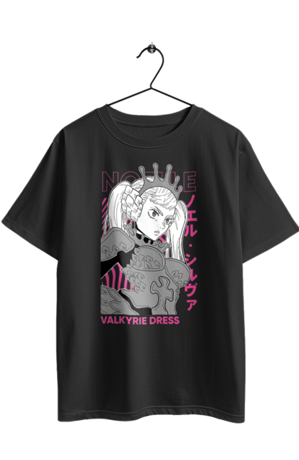 Oversized t-shirt with prints Black Clover Noelle Silva. Anime, black clover, manga, noelle, noelle silva. 2070702