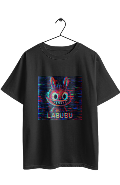 Футболка оверсайз з принтом "Лабубу". Crt, rgb, глітч, кіберпанк, лабубу, пікселі, ретро, спотворення, цифрове мистецтво, шум. 2070702