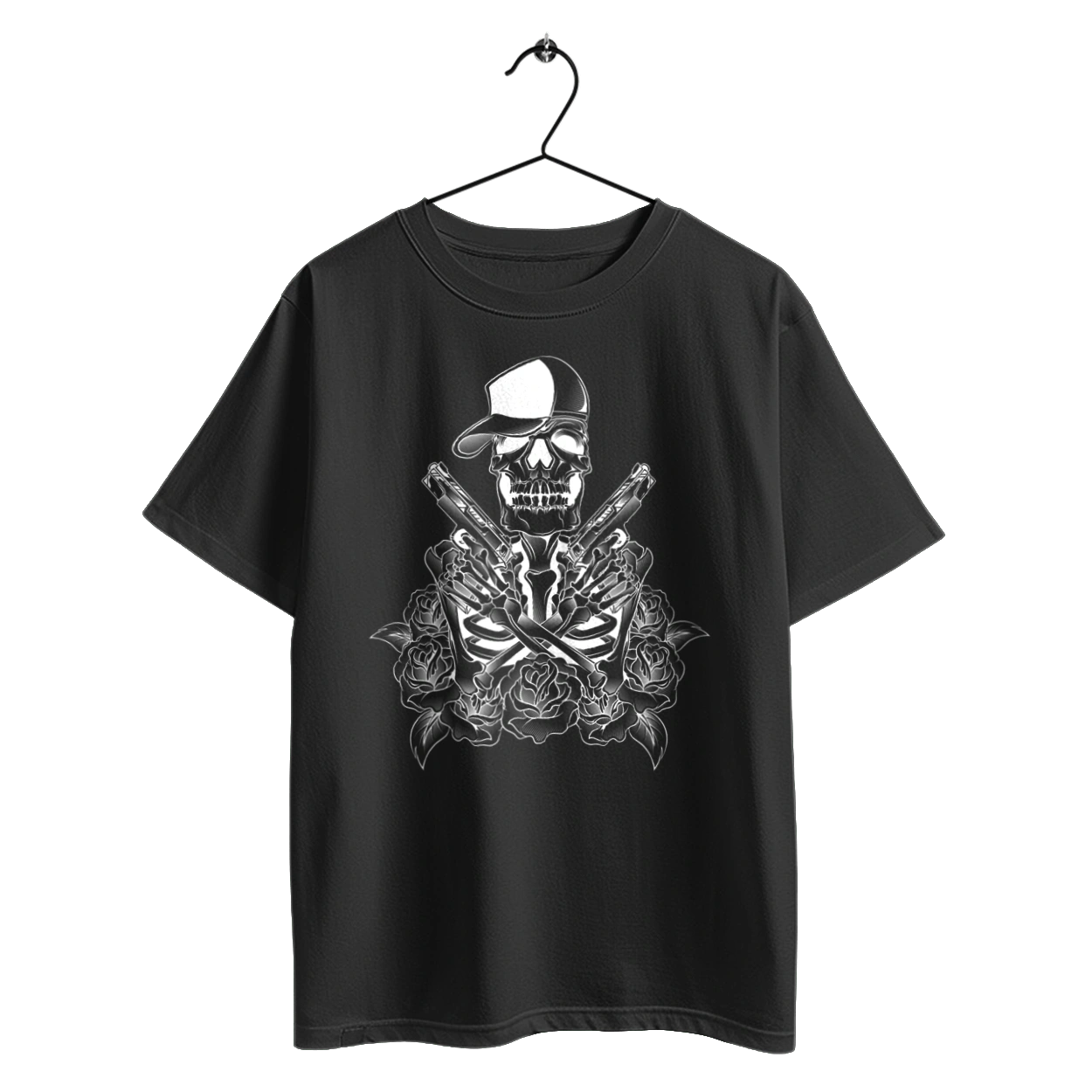 Скелет із пістолетами