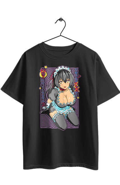 Футболка оверсайз з принтом "Чи полюбиш ти збоченку, якщо вона мила?". Anime, manga, аніме, гарем, дівчина, манга, покоївка. 2070702