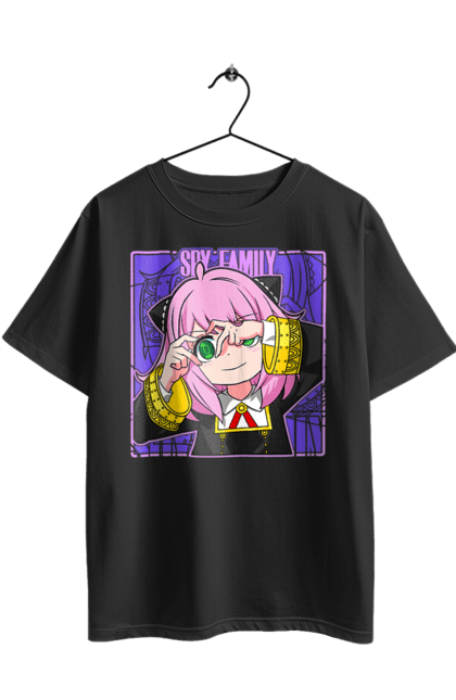 Футболка оверсайз з принтом "Сім'я шпигуна Аня". Spy x family, аниме, аня, йор, лойд, манга, сім я шпигуна. 2070702
