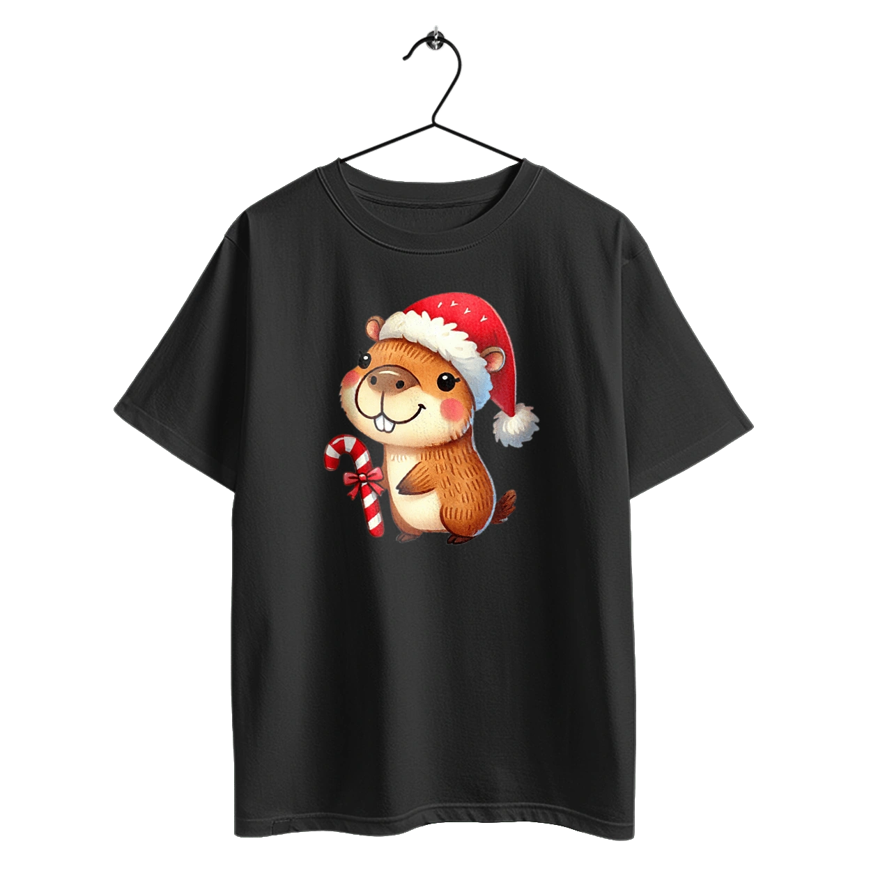 Capybara with Christmas Candy