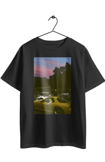 Футболка оверсайз з принтом "Авто". 2022, авто, автомобілі, механик, стиль. 2070702