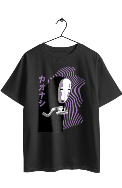 Oversized t-shirt with prints Spirited Away Kaonashi. Faceless, kaonashi, spirited away. 2070702