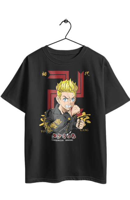 Футболка оверсайз з принтом "Токійські месники Такемічі". Tokyo revengers, аніме, бойовик, гра, манга, серіал, такемічі, токійські месники, трилер, фантастика. 2070702