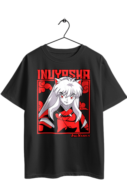 Футболка оверсайз з принтом "Inuyasha". Anime, inuyasha, manga, rumiko takahashi, аніме, демон охоронець, манга, руміко такахасі. 2070702
