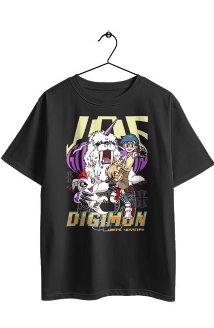 Футболка оверсайз з принтом "Digimon Джо Кідо". Bandai, digimon, digital monsters, jou kido, аніме, віртуальні вихованці, джо кідо, манга, медіафраншиза. 2070702