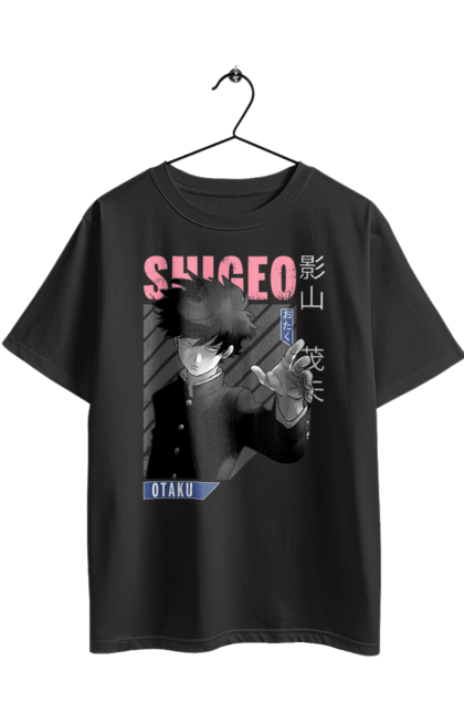Футболка оверсайз з принтом "Mob Psycho 100". Anime, manga, mob psycho 100, shigeo kageyama, аніме, манга, моб, моб-вар ят 100, сігео кагеяма, шіґео каґеяма. 2070702